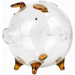 Verk 27693 Skleněná pokladnička prasátko s hnědými detaily – Zboží Mobilmania
