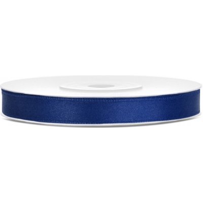 Stuha saténová NAVY BLUE, 6 mm x 25 m – Zboží Mobilmania