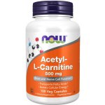 Now Foods Foods Acetyl-L-Karnitin 500 mg 100 kapslí – Hledejceny.cz