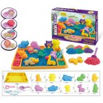 Mamido Sada kinetického písku 1200 g s formičkami a podložkou – Hledejceny.cz