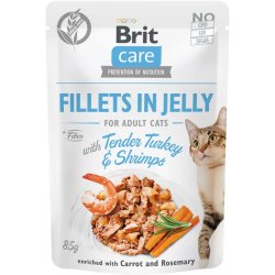 Brit Care Cat Fillets in Jelly Turkey&Shrimps 24 x 85 g