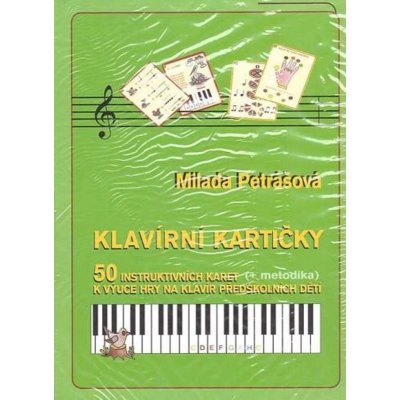 Klavírní kartičky 50 instruktivních karet k výuce hry na klavír pro předškolní děti – Zbozi.Blesk.cz