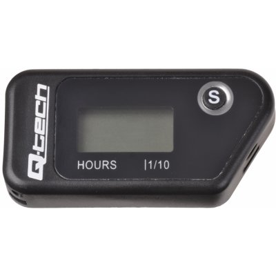 měřič motohodin bezdrátový s nulovatelným počítadlem, Q-TECH (černý) – Hledejceny.cz