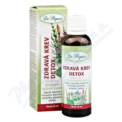 Dr.Popov Kapky bylinné Zdravá krev detox 50 ml – Hledejceny.cz
