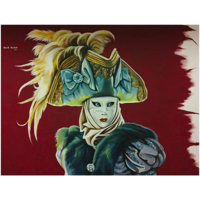 David Reichelt | Benátská maska I Rám: Bez rámu, Velikost: 20 x 30 cm – Hledejceny.cz