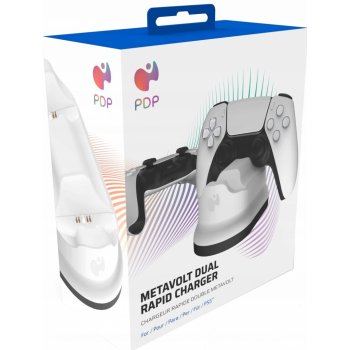 PDP Metavolt Dual Charger - White - PS5