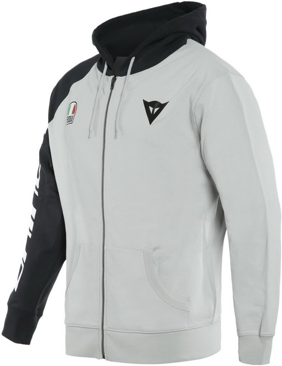 Dainese Racing Service Full-Zip Hoodie mikina šedá