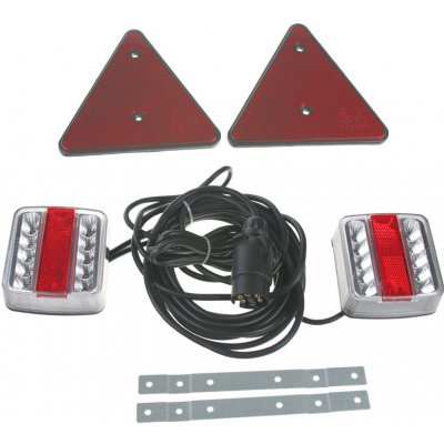 2x Sdružená lampa zadní LED s trojúhelníkem včetně kabeláže a připojení 7pin – Hledejceny.cz