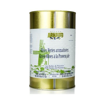 Bosfood Zelené olivy s provensálskými bylinami bez pecek Arnaud 4200 g – Zbozi.Blesk.cz