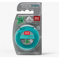 Splat Professional dentální nit se stříbrem příchuť Extra Mint (Superslim Silver) 30 m