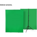 Fotověci Foto Pozadí Konstrukce 1,5 x 2m s Pozadím Přenosné Plátno Bíle nebo Green Screen Výběr Variant Varianta: Zelená – Zboží Mobilmania