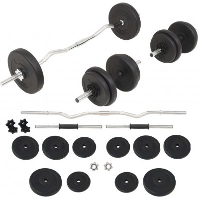 zahrada-XL Sada činek barbell a dumbbell 30 kg