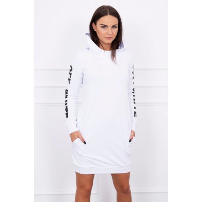 Fashionweek sportovní šaty s kapucí Off white K62072 bílá – Zboží Mobilmania