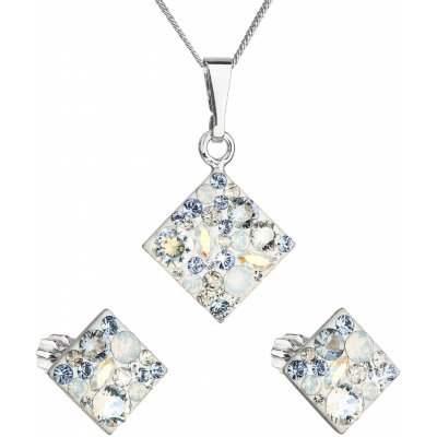 Pavona sada s krystaly Swarovski náušnice a přívěsek mix barev kosočtverec 39126.3 light sapphire – Zboží Mobilmania