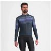 Cyklistický dres Sportful Flow Supergiara Thermal pánský Galaxy Blue/Black