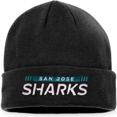 Fanatics Zimní čepice San Jose Sharks Authentic Pro Game & Train Cuffed Knit Black
