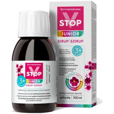 Fytofontana V-STOP Junior 3r+ jahoda sirup 100 ml – Hledejceny.cz