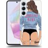 Pouzdro a kryt na mobilní telefon Samsung Picasee silikonové Samsung Galaxy A35 5G Crossfit girl nickynellow černé