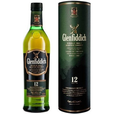 Glenfiddich 12y 43% 1 l (tuba)