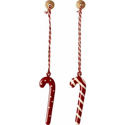 Maileg Kovová ozdoba cukrová hůlka červen Puntíky – Zboží Mobilmania