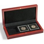 LEUCHTTURM QUADRUM Etue VOLTERRA na mince v bublinkách mahagonové Počet kapes 3 – Zboží Mobilmania