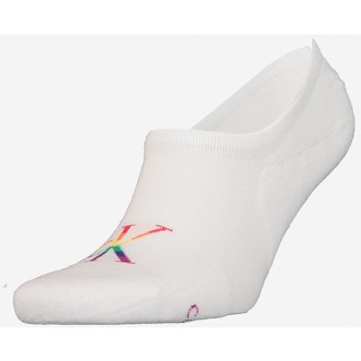 Calvin Klein Jeans pánské kotníkové ponožky Pride 701223912 Bílá