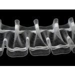 Záclonovka šíře 50 mm žabkové řasení, střední, transparent (bal. 50) – Zboží Dáma