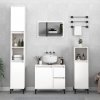 Koupelnový nábytek vidaXL 3dílný set koupelnových skříněk bílý kompozitní dřevo