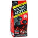 Servis Les grilovací brikety, dřevěné uhlí, 2,5 kg