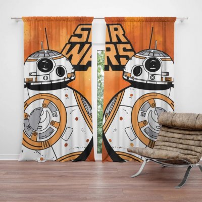 Sablio Závěs Star Wars Ohnivé pozadí: 2ks 140x250cm – Hledejceny.cz