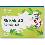 Papírny Brno Skicák A3 140 g 20 listů – Zboží Dáma