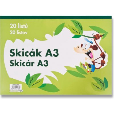 Papírny Brno Skicák A3 140 g 20 listů – Zboží Dáma