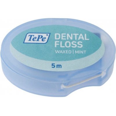 TePe Dental Floss expandující voskovaná zubní nit s mátovou příchutí 5 m – Zboží Dáma