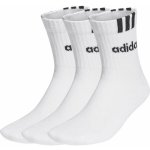 adidas 3-STRIPES LINEAR 3P Ponožky bílá – Zboží Mobilmania