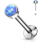 Šperky4U Labreta PUSH IN modrý opál LB0016-OP05-1208 – Zboží Dáma