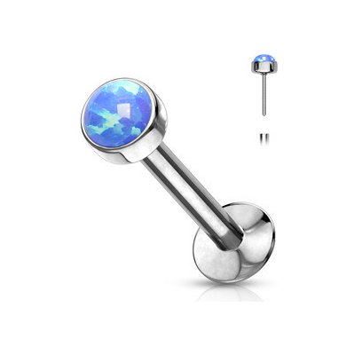 Šperky4U Labreta PUSH IN modrý opál LB0016-OP05-1208 – Zboží Dáma