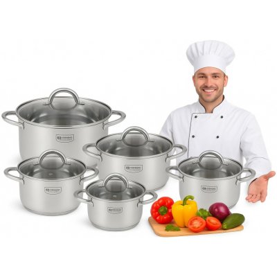 Kinghoff Sada hrnců HRNCE nerezová ocel 12 ks. – Sleviste.cz