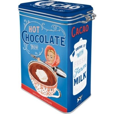 NOSTALGIC-ART Retro plechová s klipem Cacao 1,3 l – Zboží Mobilmania