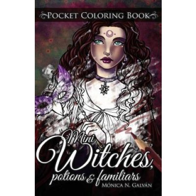 Mini Witches, Potions and Familiars: Pocket Coloring Book – Zboží Mobilmania
