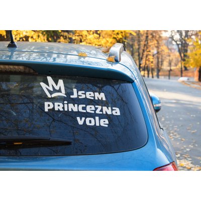 E-cut.cz Samolepka Jsem Princezna Vole - 12x8,1 cm – Zboží Živě