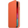 Pouzdro a kryt na mobilní telefon Apple Apple kožené Folio iPhone Xs Max, oranžové MVFU2ZM/A