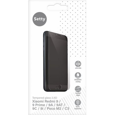 SETTY tvrzené sklo 2,5 D pro Xiaomi Redmi 9 / 9 Prime / 9A / 9AT / 9C / 9i / Poco M2 GSM171630 – Zbozi.Blesk.cz