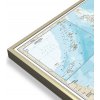 Nástěnné mapy National Geographic Japonsko - nástěnná mapa Classic 63 x 73 cm Varianta: mapa v hliníkovém rámu, Provedení: zlatý matný rám