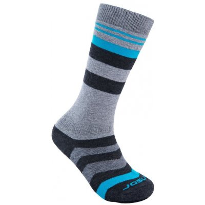 Sensor ponožky SLOPE MERINO šedá/černá/tyrkys – Zboží Mobilmania