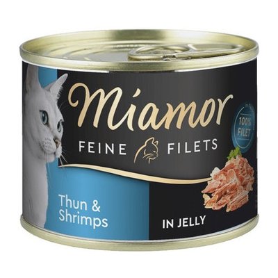 Miamor Feline Filets Tuňák a krevety v želé 185 g