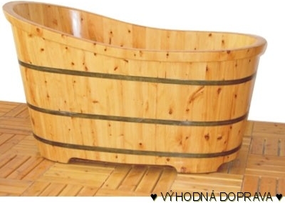 Dřevěná vana z cypřišového dřeva TuYPA12 - 1,5x0,7x0,76m od 28 738 Kč -  Heureka.cz
