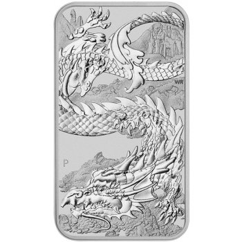 Perth Mint Stříbrná mince Dragon Rectangular 1 Oz