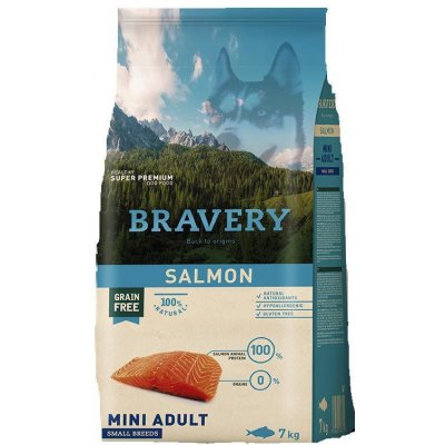 Bravery Dog Adult Mini Salmon 2 x 7 kg – Zboží Mobilmania