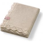 BabyOno Dětská bambusová deka zdobená světle béžová – Zboží Dáma