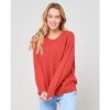 Dámský svetr a pulovr Rip Curl LANCIANO CREW SWEATER Red